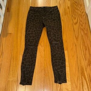 Design lab Brown leopard skinny jean